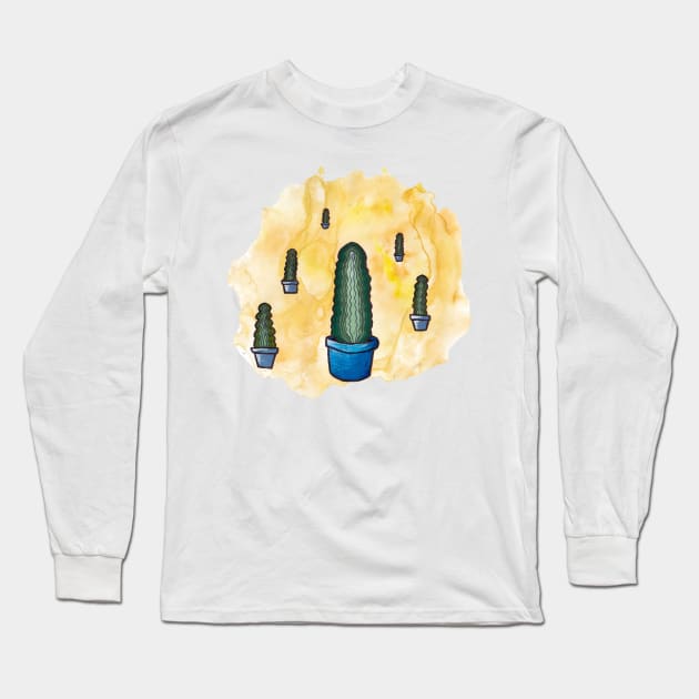 Cacti Long Sleeve T-Shirt by LeighsDesigns